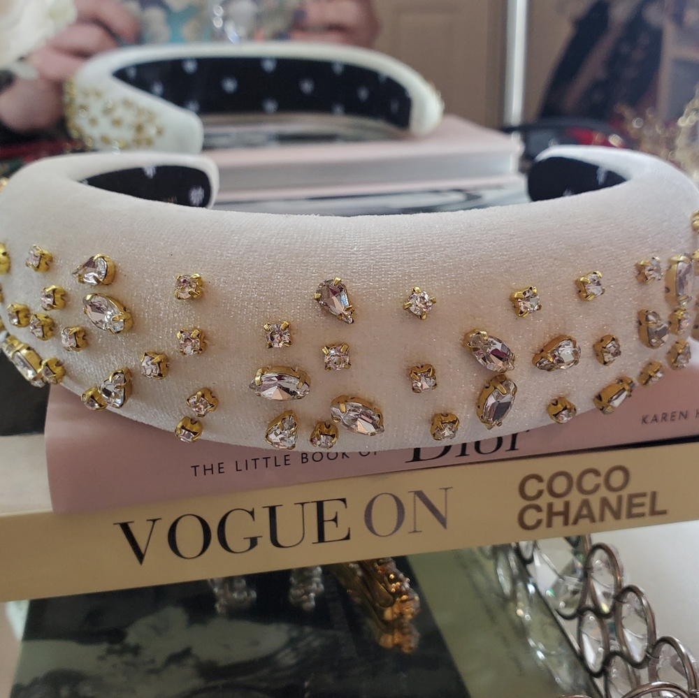 Lele Sadoughi Padded Jeweled Headband